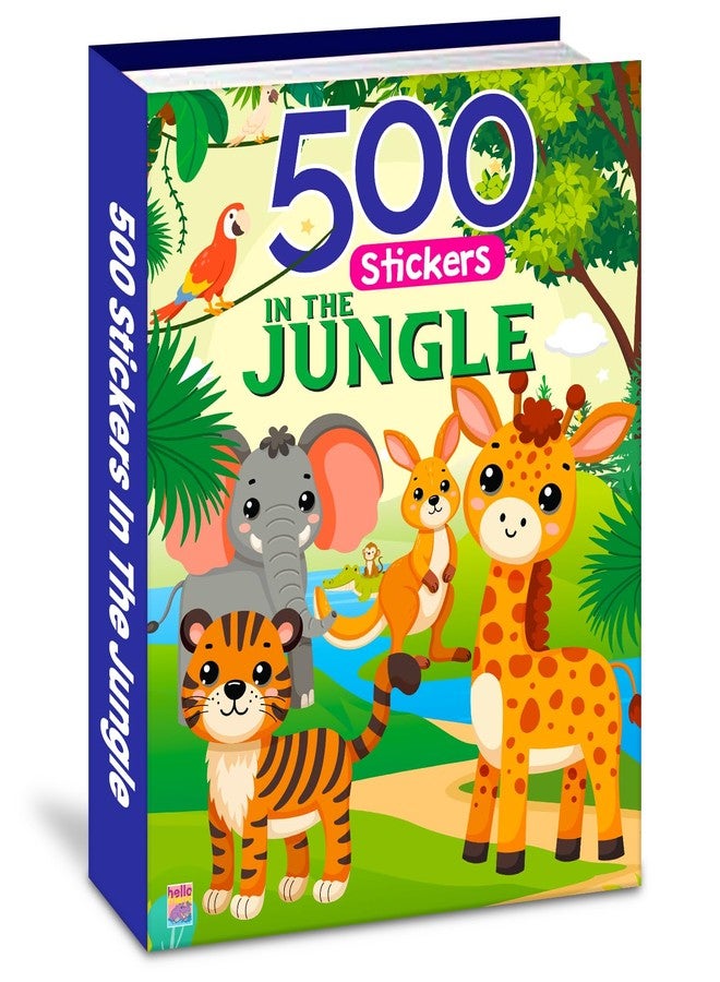 BRIJBASI My First 500 Jungle Sticker Activity Book for Kids, Children and Toddlers - Fun Activity with Coloring - Ages 3+ Years - Image 1